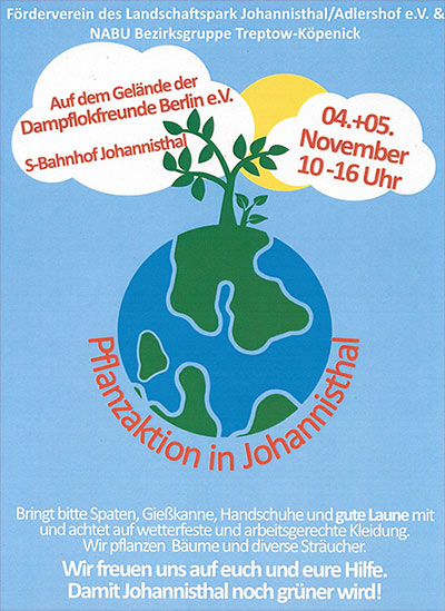 Plakat Pflanzaktion Johannisthal